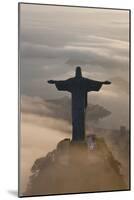 Art Deco Statue of Jesus, Corcovado Mountain, Rio de Janeiro, Brazil-Peter Adams-Mounted Photographic Print