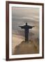 Art Deco Statue of Jesus, Corcovado Mountain, Rio de Janeiro, Brazil-Peter Adams-Framed Photographic Print