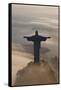 Art Deco Statue of Jesus, Corcovado Mountain, Rio de Janeiro, Brazil-Peter Adams-Framed Stretched Canvas