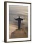 Art Deco Statue of Jesus, Corcovado Mountain, Rio de Janeiro, Brazil-Peter Adams-Framed Photographic Print