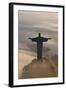 Art Deco Statue of Jesus, Corcovado Mountain, Rio de Janeiro, Brazil-Peter Adams-Framed Photographic Print