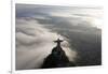 Art Deco Statue of Jesus, Corcovado Mountain, Rio de Janeiro, Brazil-Peter Adams-Framed Photographic Print