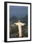 Art Deco Statue of Jesus, Corcovado Mountain, Rio de Janeiro, Brazil-Peter Adams-Framed Photographic Print