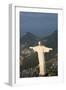 Art Deco Statue of Jesus, Corcovado Mountain, Rio de Janeiro, Brazil-Peter Adams-Framed Photographic Print