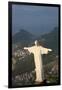 Art Deco Statue of Jesus, Corcovado Mountain, Rio de Janeiro, Brazil-Peter Adams-Framed Photographic Print