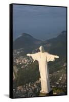 Art Deco Statue of Jesus, Corcovado Mountain, Rio de Janeiro, Brazil-Peter Adams-Framed Stretched Canvas