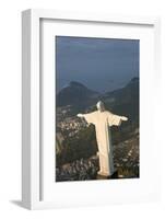 Art Deco Statue of Jesus, Corcovado Mountain, Rio de Janeiro, Brazil-Peter Adams-Framed Photographic Print