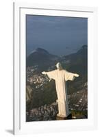 Art Deco Statue of Jesus, Corcovado Mountain, Rio de Janeiro, Brazil-Peter Adams-Framed Photographic Print