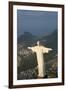Art Deco Statue of Jesus, Corcovado Mountain, Rio de Janeiro, Brazil-Peter Adams-Framed Photographic Print