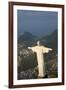 Art Deco Statue of Jesus, Corcovado Mountain, Rio de Janeiro, Brazil-Peter Adams-Framed Photographic Print