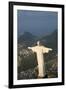 Art Deco Statue of Jesus, Corcovado Mountain, Rio de Janeiro, Brazil-Peter Adams-Framed Premium Photographic Print