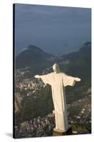 Art Deco Statue of Jesus, Corcovado Mountain, Rio de Janeiro, Brazil-Peter Adams-Stretched Canvas