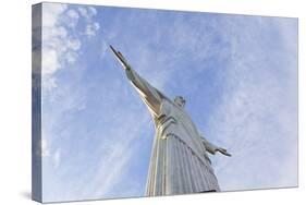 Art Deco Statue of Jesus,On Corcovado Mountain, Rio de Janeiro, Brazil-Peter Adams-Stretched Canvas