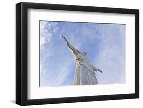 Art Deco Statue of Jesus,On Corcovado Mountain, Rio de Janeiro, Brazil-Peter Adams-Framed Photographic Print