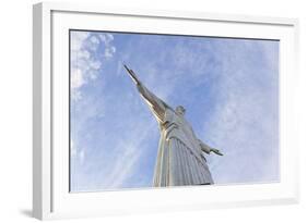 Art Deco Statue of Jesus,On Corcovado Mountain, Rio de Janeiro, Brazil-Peter Adams-Framed Photographic Print