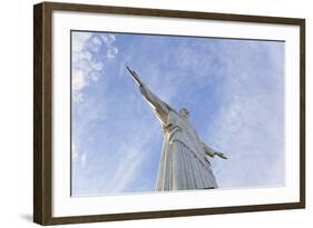 Art Deco Statue of Jesus,On Corcovado Mountain, Rio de Janeiro, Brazil-Peter Adams-Framed Photographic Print