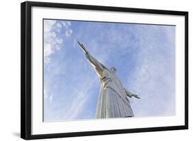 Art Deco Statue of Jesus,On Corcovado Mountain, Rio de Janeiro, Brazil-Peter Adams-Framed Photographic Print