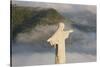 Art Deco Statue of Jesus,On Corcovado Mountain, Rio de Janeiro, Brazil-Peter Adams-Stretched Canvas