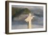 Art Deco Statue of Jesus,On Corcovado Mountain, Rio de Janeiro, Brazil-Peter Adams-Framed Photographic Print