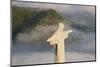 Art Deco Statue of Jesus,On Corcovado Mountain, Rio de Janeiro, Brazil-Peter Adams-Mounted Photographic Print