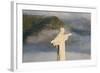 Art Deco Statue of Jesus,On Corcovado Mountain, Rio de Janeiro, Brazil-Peter Adams-Framed Photographic Print