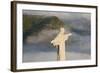 Art Deco Statue of Jesus,On Corcovado Mountain, Rio de Janeiro, Brazil-Peter Adams-Framed Photographic Print