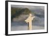 Art Deco Statue of Jesus,On Corcovado Mountain, Rio de Janeiro, Brazil-Peter Adams-Framed Photographic Print