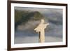 Art Deco Statue of Jesus,On Corcovado Mountain, Rio de Janeiro, Brazil-Peter Adams-Framed Photographic Print