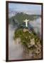 Art Deco Statue of Jesus,On Corcovado Mountain, Rio de Janeiro, Brazil-Peter Adams-Framed Photographic Print