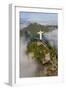 Art Deco Statue of Jesus,On Corcovado Mountain, Rio de Janeiro, Brazil-Peter Adams-Framed Photographic Print