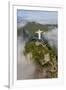 Art Deco Statue of Jesus,On Corcovado Mountain, Rio de Janeiro, Brazil-Peter Adams-Framed Photographic Print