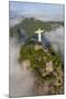 Art Deco Statue of Jesus,On Corcovado Mountain, Rio de Janeiro, Brazil-Peter Adams-Mounted Photographic Print