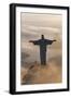 Art Deco Statue of Jesus,On Corcovado Mountain, Rio de Janeiro, Brazil-Peter Adams-Framed Photographic Print