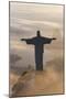 Art Deco Statue of Jesus,On Corcovado Mountain, Rio de Janeiro, Brazil-Peter Adams-Mounted Photographic Print