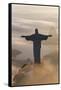 Art Deco Statue of Jesus,On Corcovado Mountain, Rio de Janeiro, Brazil-Peter Adams-Framed Stretched Canvas