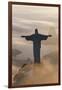 Art Deco Statue of Jesus,On Corcovado Mountain, Rio de Janeiro, Brazil-Peter Adams-Framed Photographic Print