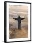 Art Deco Statue of Jesus,On Corcovado Mountain, Rio de Janeiro, Brazil-Peter Adams-Framed Photographic Print