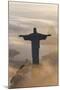 Art Deco Statue of Jesus,On Corcovado Mountain, Rio de Janeiro, Brazil-Peter Adams-Mounted Photographic Print