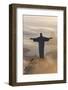 Art Deco Statue of Jesus,On Corcovado Mountain, Rio de Janeiro, Brazil-Peter Adams-Framed Photographic Print