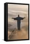 Art Deco Statue of Jesus,On Corcovado Mountain, Rio de Janeiro, Brazil-Peter Adams-Framed Stretched Canvas