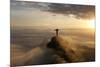 Art Deco Statue of Jesus,On Corcovado Mountain, Rio de Janeiro, Brazil-Peter Adams-Mounted Photographic Print