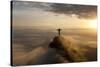 Art Deco Statue of Jesus,On Corcovado Mountain, Rio de Janeiro, Brazil-Peter Adams-Stretched Canvas