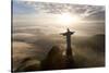 Art Deco Statue of Jesus,On Corcovado Mountain, Rio de Janeiro, Brazil-Peter Adams-Stretched Canvas