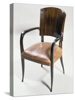 Art Deco Style Armchair-Jacques-emile Ruhlmann-Stretched Canvas