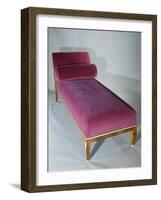 Art Deco Style Bed with Headrest, 1916-Jacques-emile Ruhlmann-Framed Giclee Print