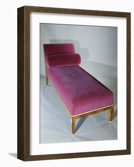 Art Deco Style Bed with Headrest, 1916-Jacques-emile Ruhlmann-Framed Giclee Print