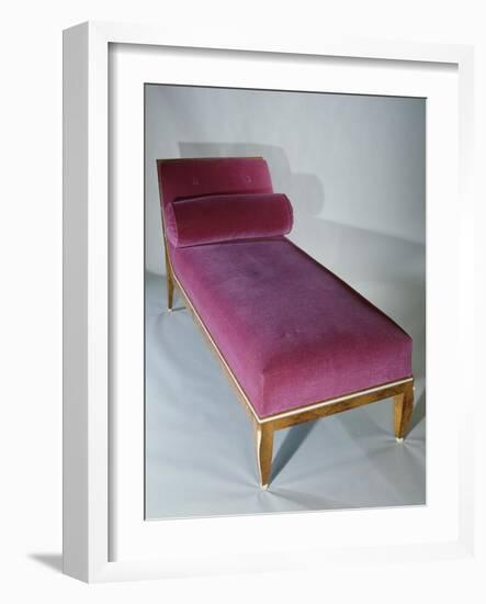 Art Deco Style Bed with Headrest, 1916-Jacques-emile Ruhlmann-Framed Giclee Print