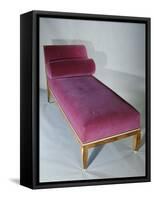 Art Deco Style Bed with Headrest, 1916-Jacques-emile Ruhlmann-Framed Stretched Canvas