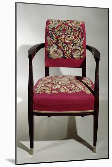 Art Deco Style Chair, Ca 1925-Jacques-emile Ruhlmann-Mounted Giclee Print