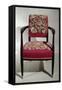 Art Deco Style Chair, Ca 1925-Jacques-emile Ruhlmann-Framed Stretched Canvas